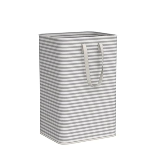 Lifewit 2 Pack Laundry Basket 80L Each, Collapsible Clothes Hamper with Reinforced Handles, Freestanding Waterproof Design for Bedroom and Laundry Room, Grey 160L Total