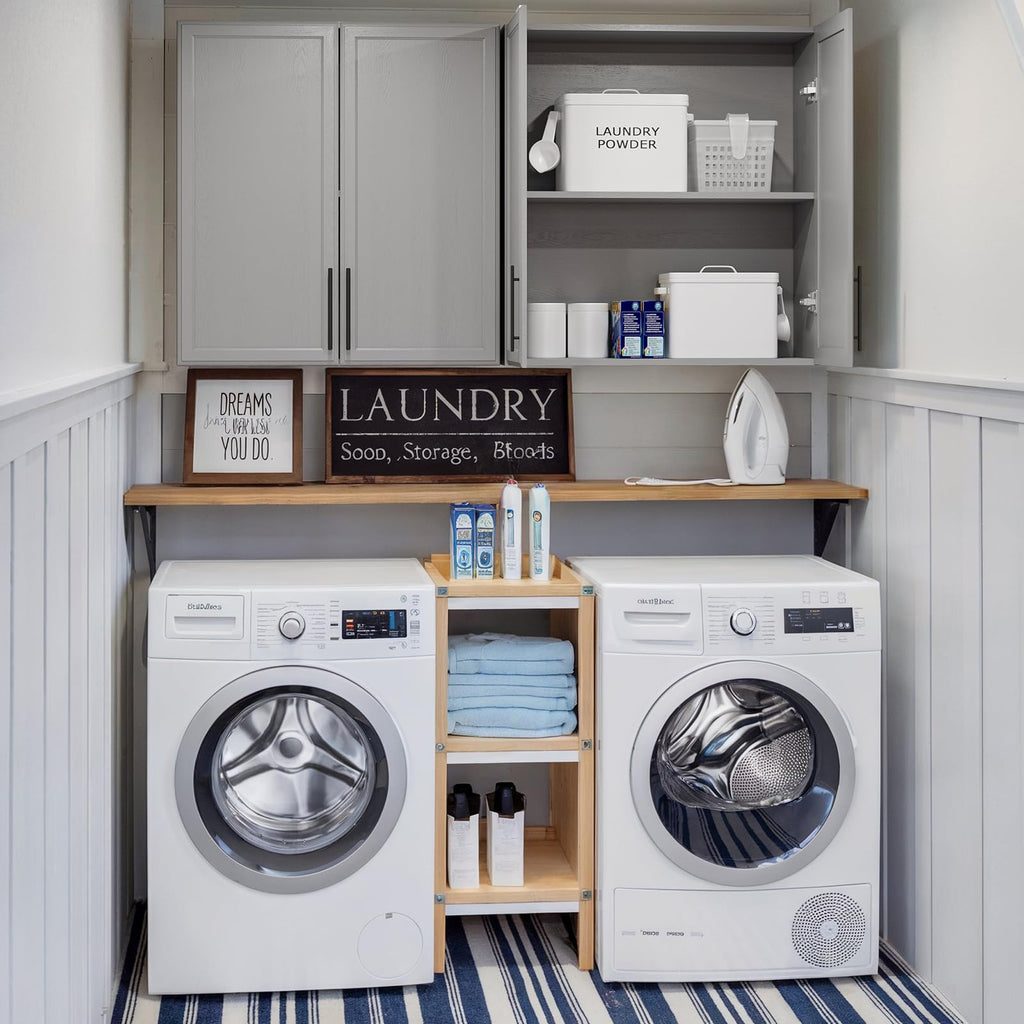 59" Wall Cabinets for Laundry Room with Adjustable Shelf