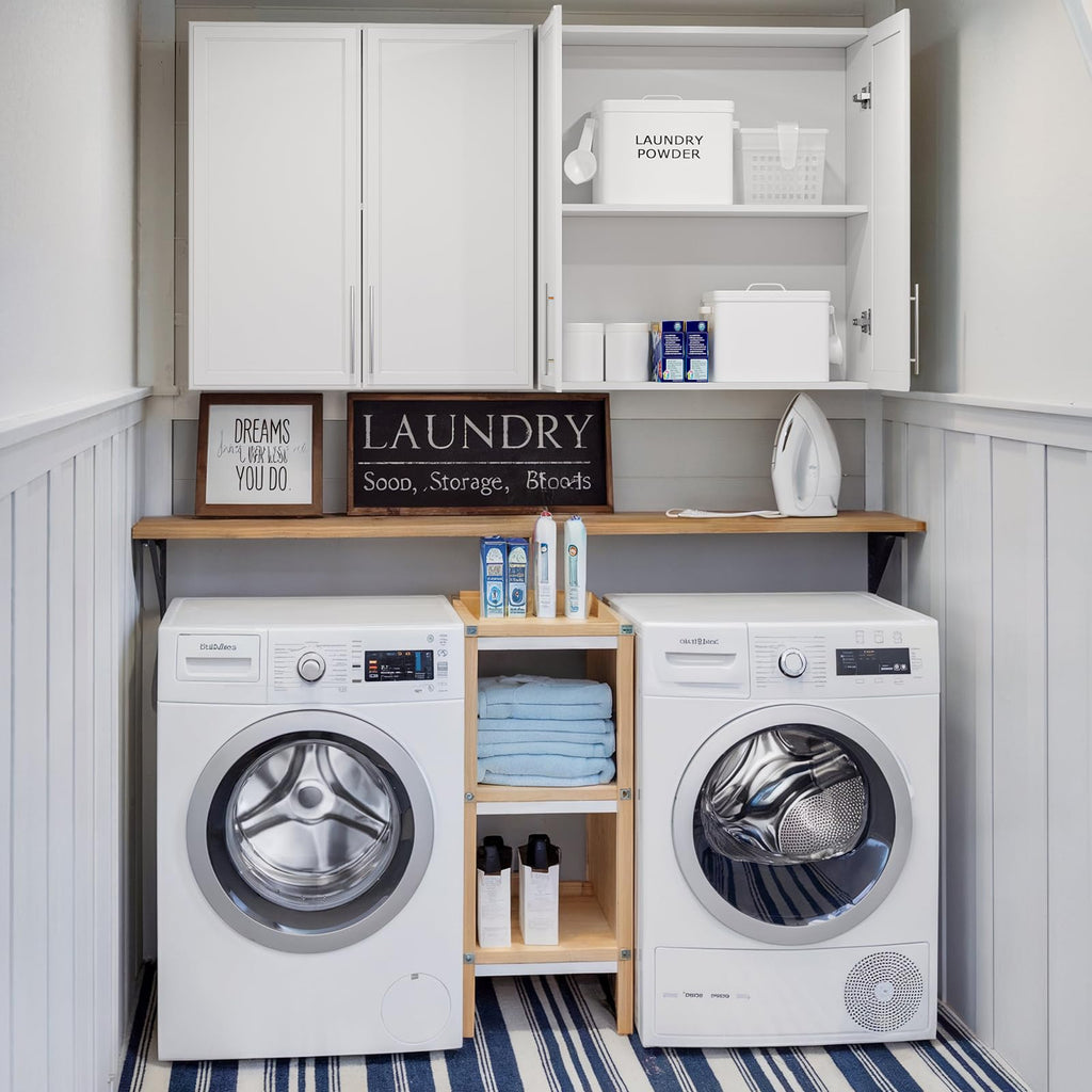 59" Wall Cabinets for Laundry Room with Adjustable Shelf