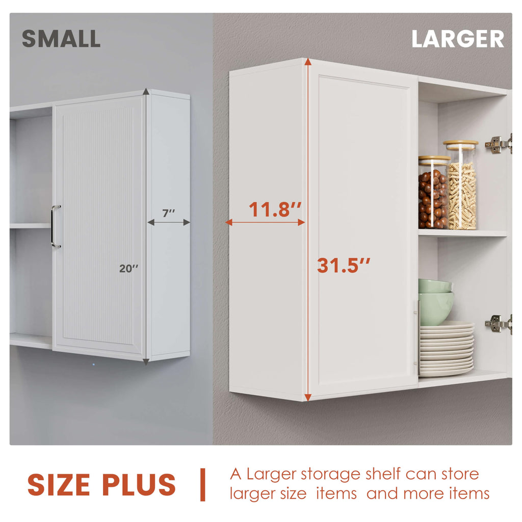 59" Wall Cabinets for Laundry Room with Adjustable Shelf