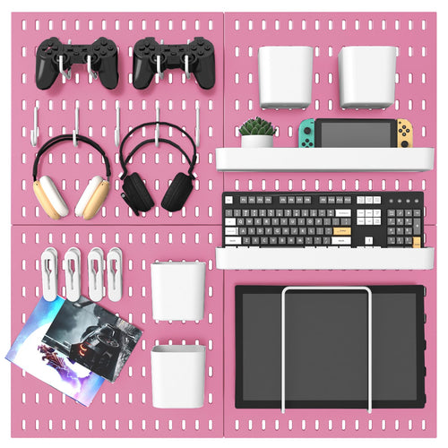 Pegboard Combination Kit, 25.2" x 25.2" Wall Mounted Storage Set