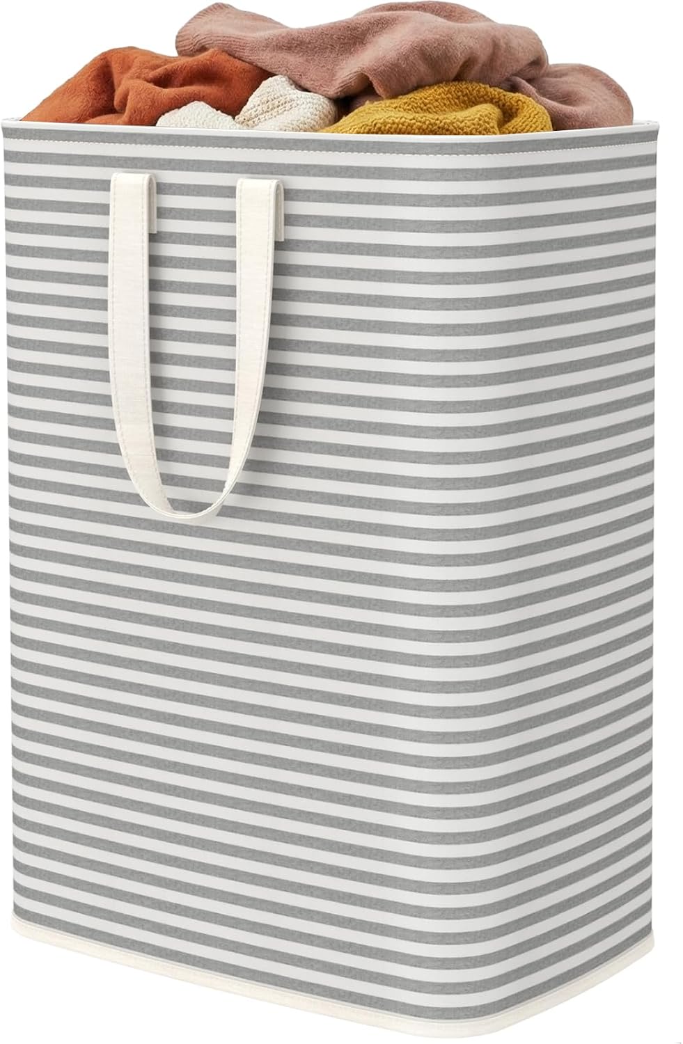 2 Pack Laundry Basket 80L Each, Collapsible Clothes Hamper with Reinforced Handles