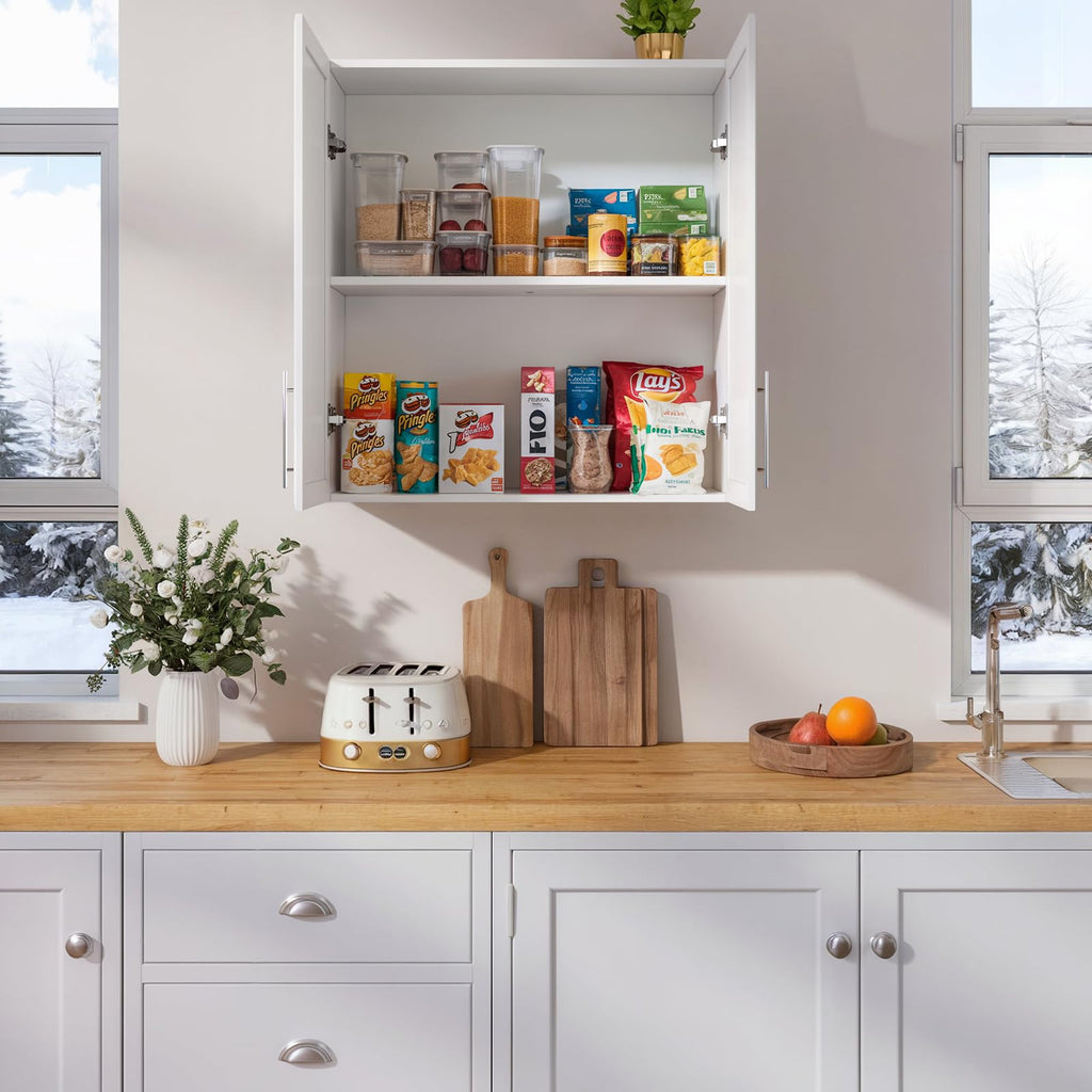 59" Wall Cabinets for Laundry Room with Adjustable Shelf
