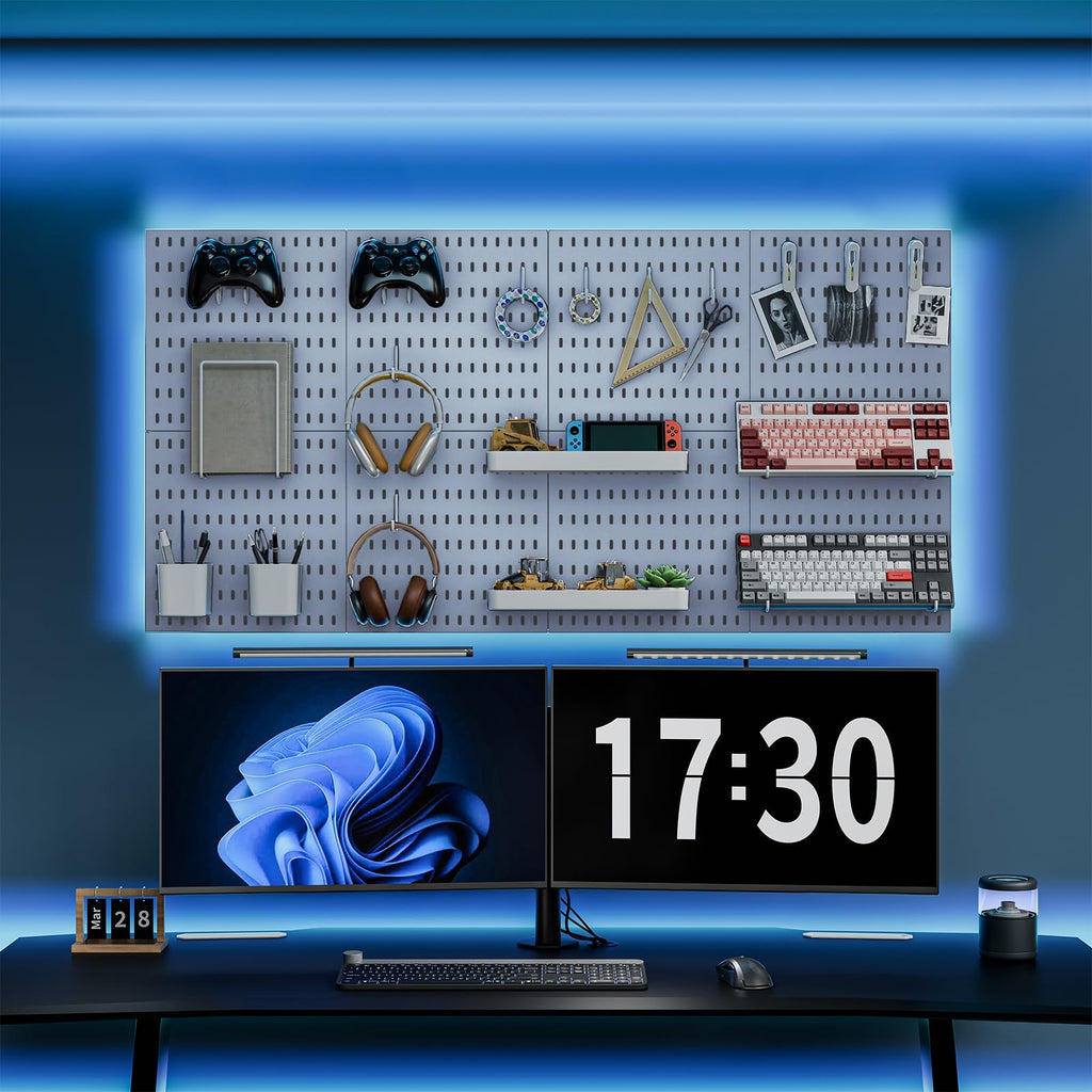 Pegboard Combination Kit, 25.2" x 25.2" Wall Mounted Storage Set