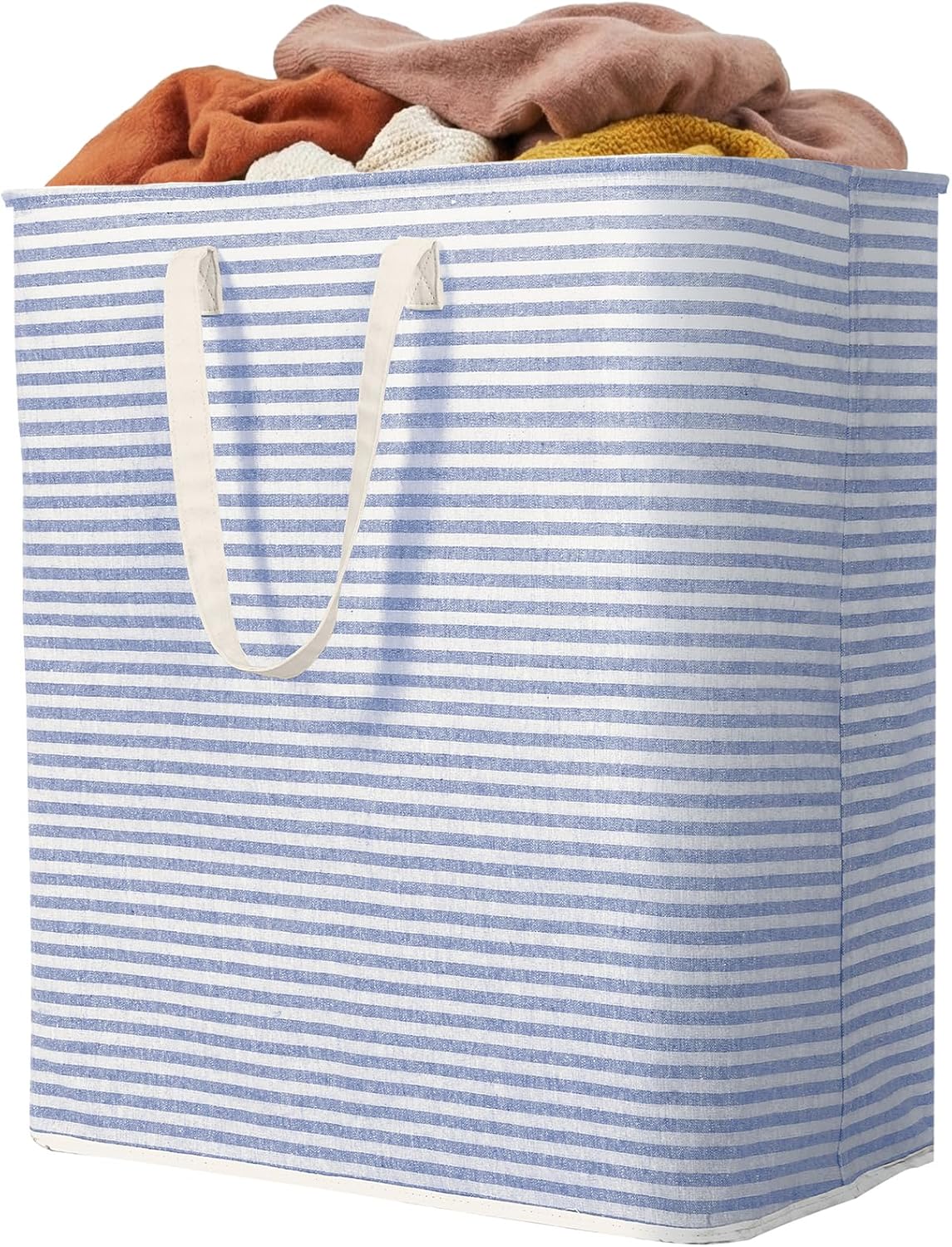 2 Pack Laundry Basket 80L Each, Collapsible Clothes Hamper with Reinforced Handles
