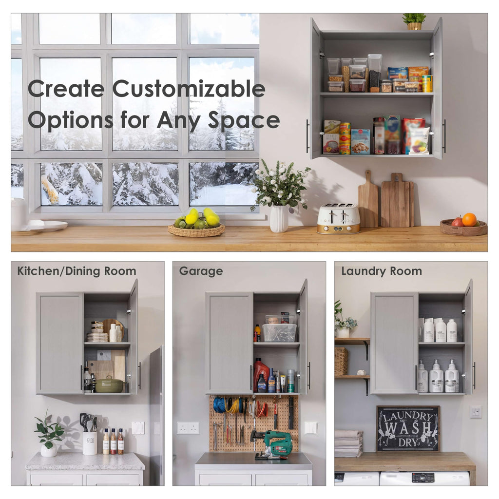 59" Wall Cabinets for Laundry Room with Adjustable Shelf